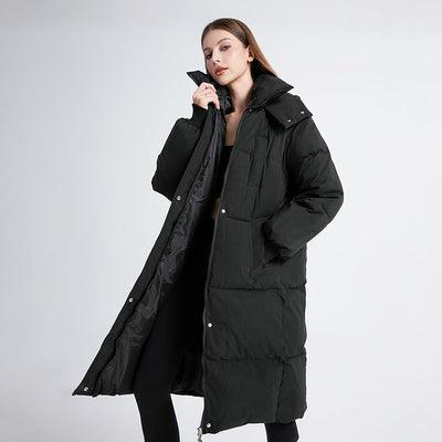 Evelyn Mae | Classic Hooded Long Puffer Coat