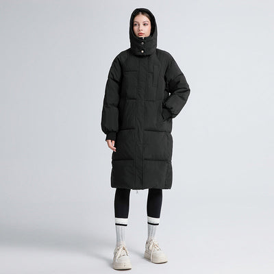 Evelyn Mae | Classic Hooded Long Puffer Coat
