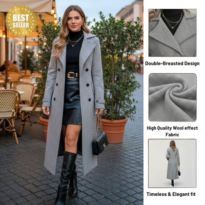 Rosemarie | Luxe Fleece-Lined Trench Coat