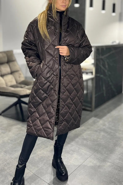 Diana | Reversible Cotton-Viscose Quilted Coat